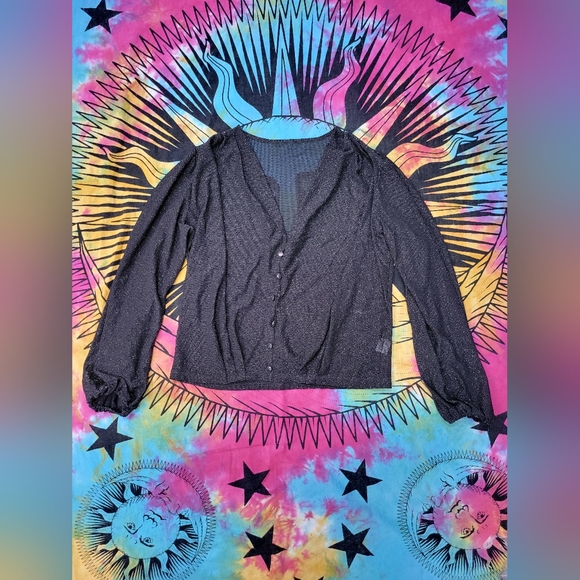 Sparkly Transparent Blouse - Picture 4 of 7